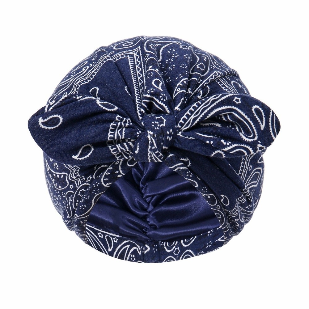 Bow Tie Pre Tied - Bonnet Turban Bandana Doublé de Satin