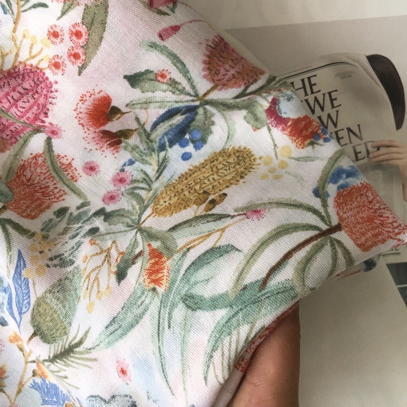 Bandana Cotton - Écharpe en Coton Imprimé Floral pour