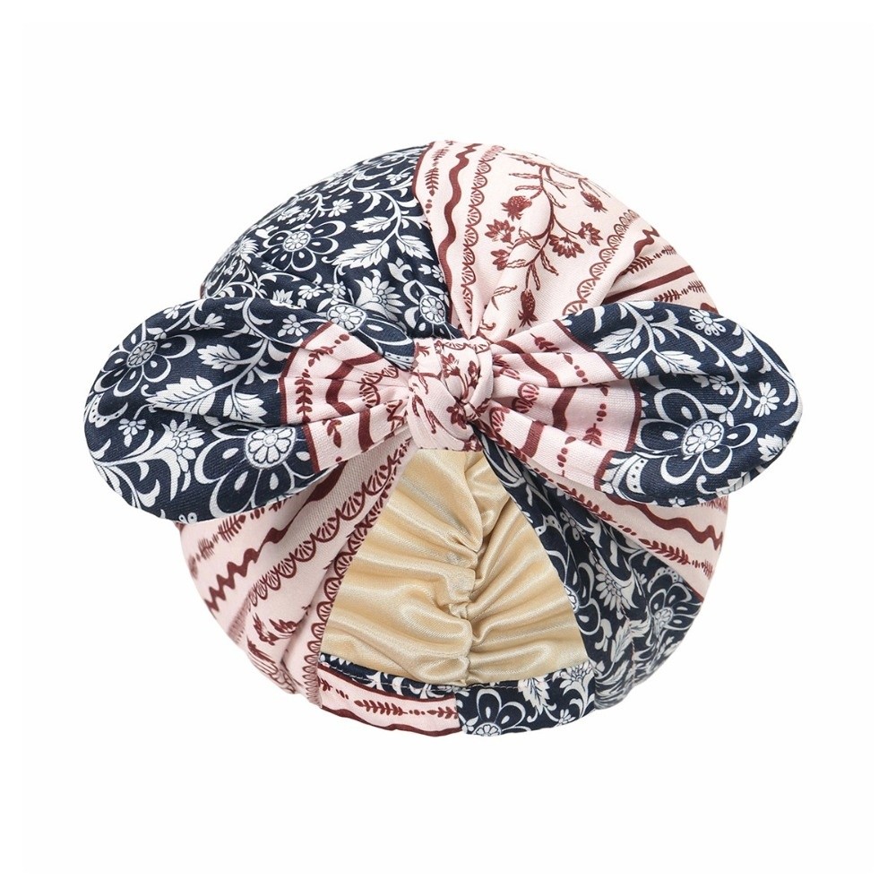 Bow Tie Pre Tied - Bonnet Turban Bandana Doublé de Satin,