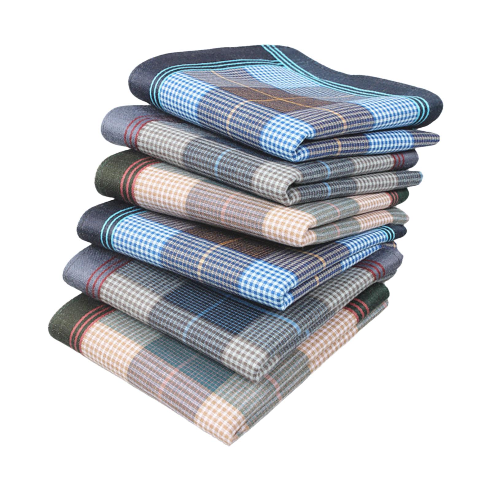 Lot de 6 mouchoirs en coton un - Handkerchief Cotton Men avis et prix
