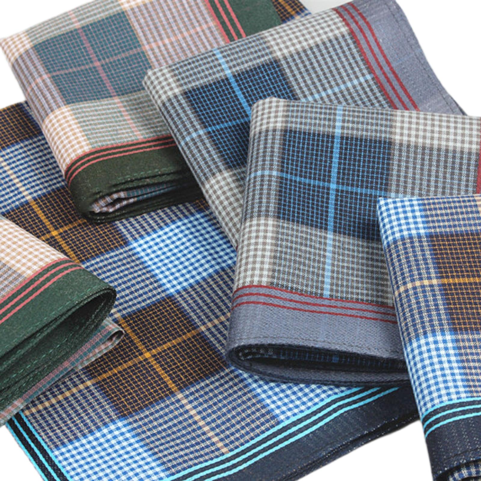 Lot de 6 mouchoirs en coton un - Handkerchief Cotton Men avis et prix