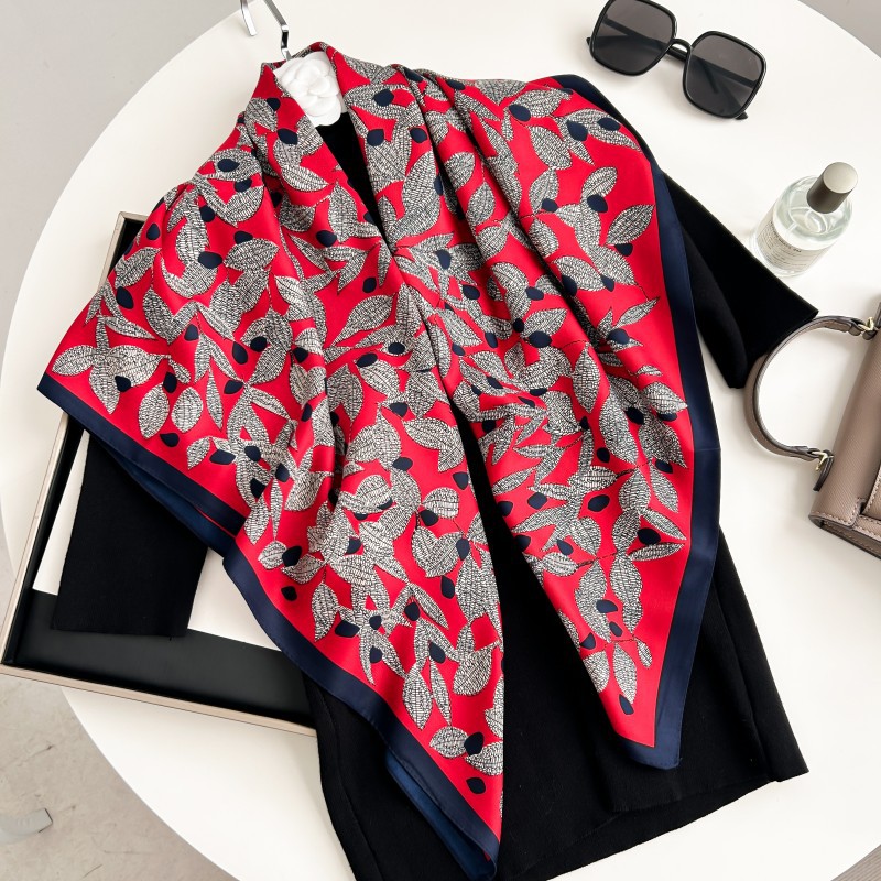 Foulard carré 90 cm de haute q - Silk Neck Scarf avis et prix