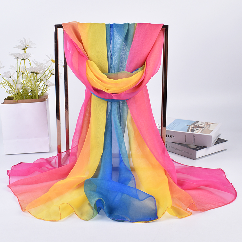 Écharpe longue en soie dégradé - Silk Neck Scarf avis et prix