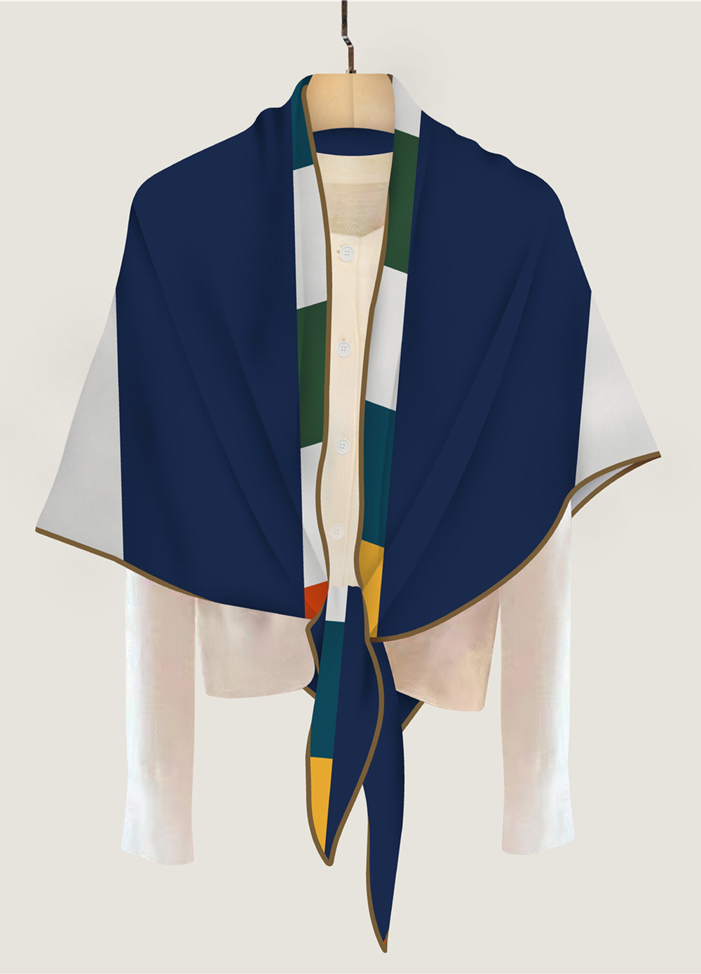 Triangle cachemire Foulard en  - Pashmina Wrap Large avis et prix