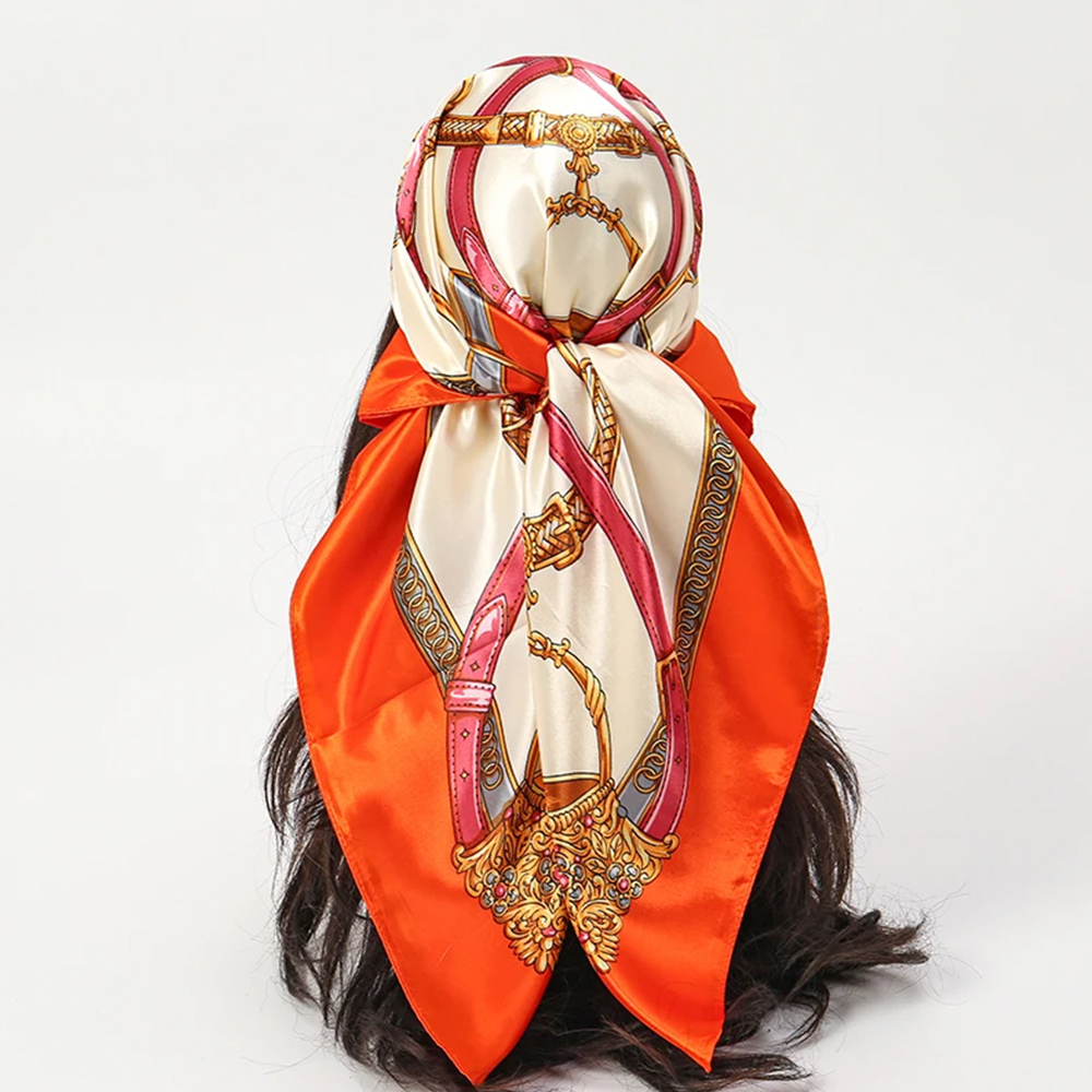 Foulards de mode 90*90cm pour  - Silk Neck Scarf avis et prix